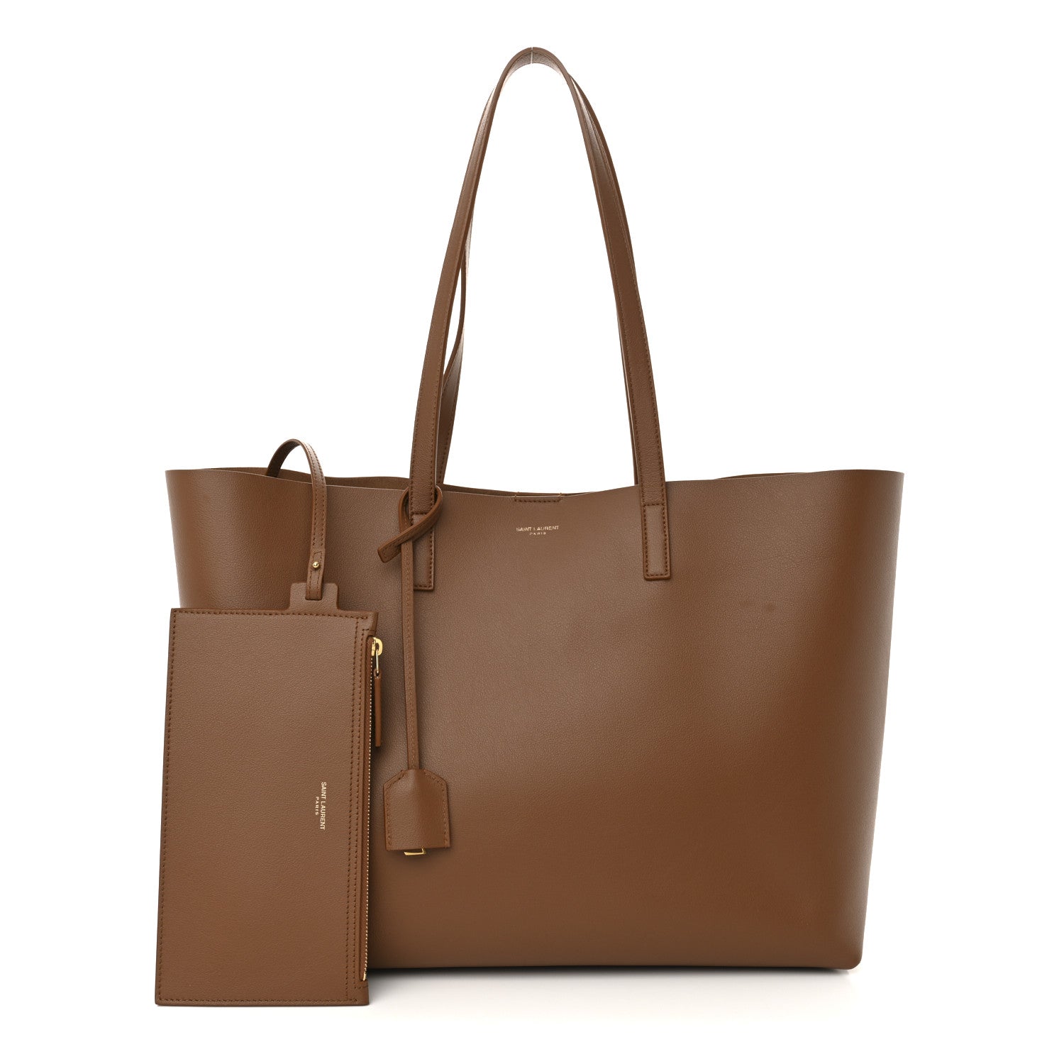 Calfskin Large Shopping Tote Brick