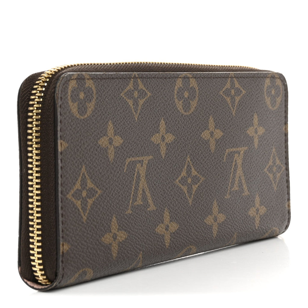 Monogram Clemence Wallet Rose Ballerine