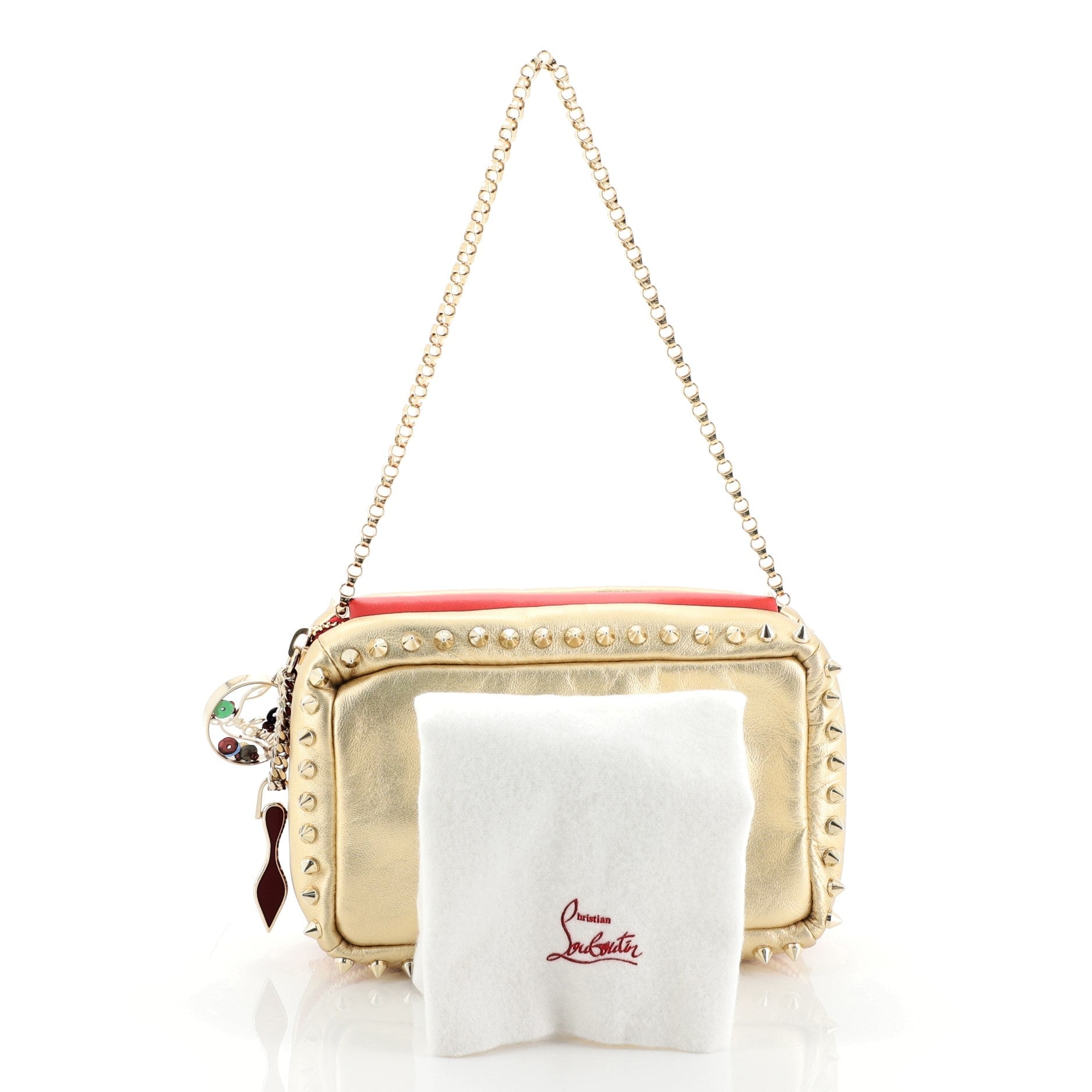Piloutin Clutch Spiked Leather Small