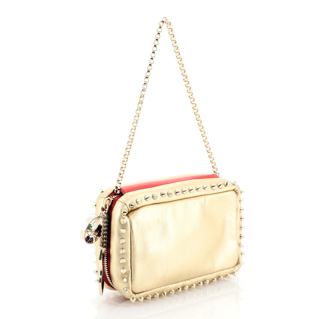 Piloutin Clutch Spiked Leather Small