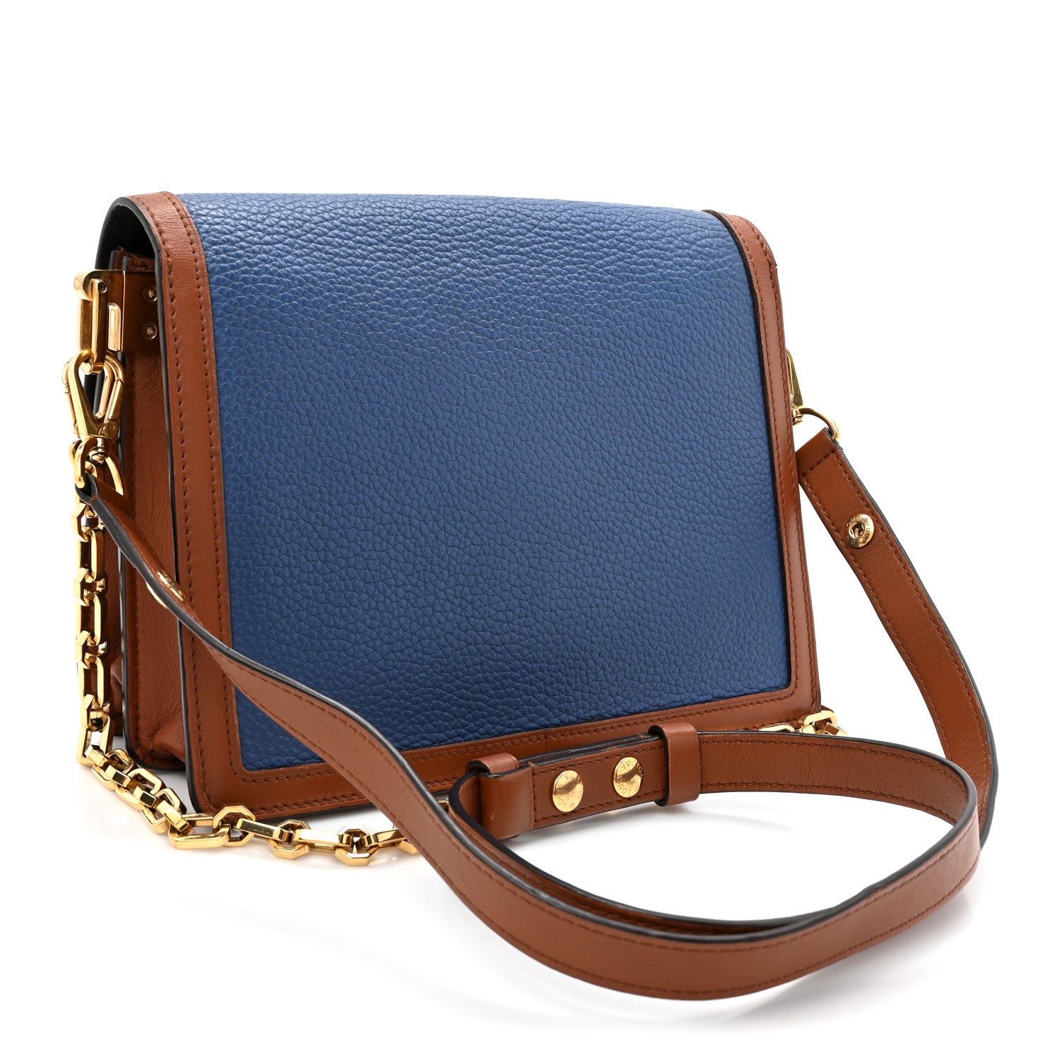 Taurillon Dauphine MM Blue Beige