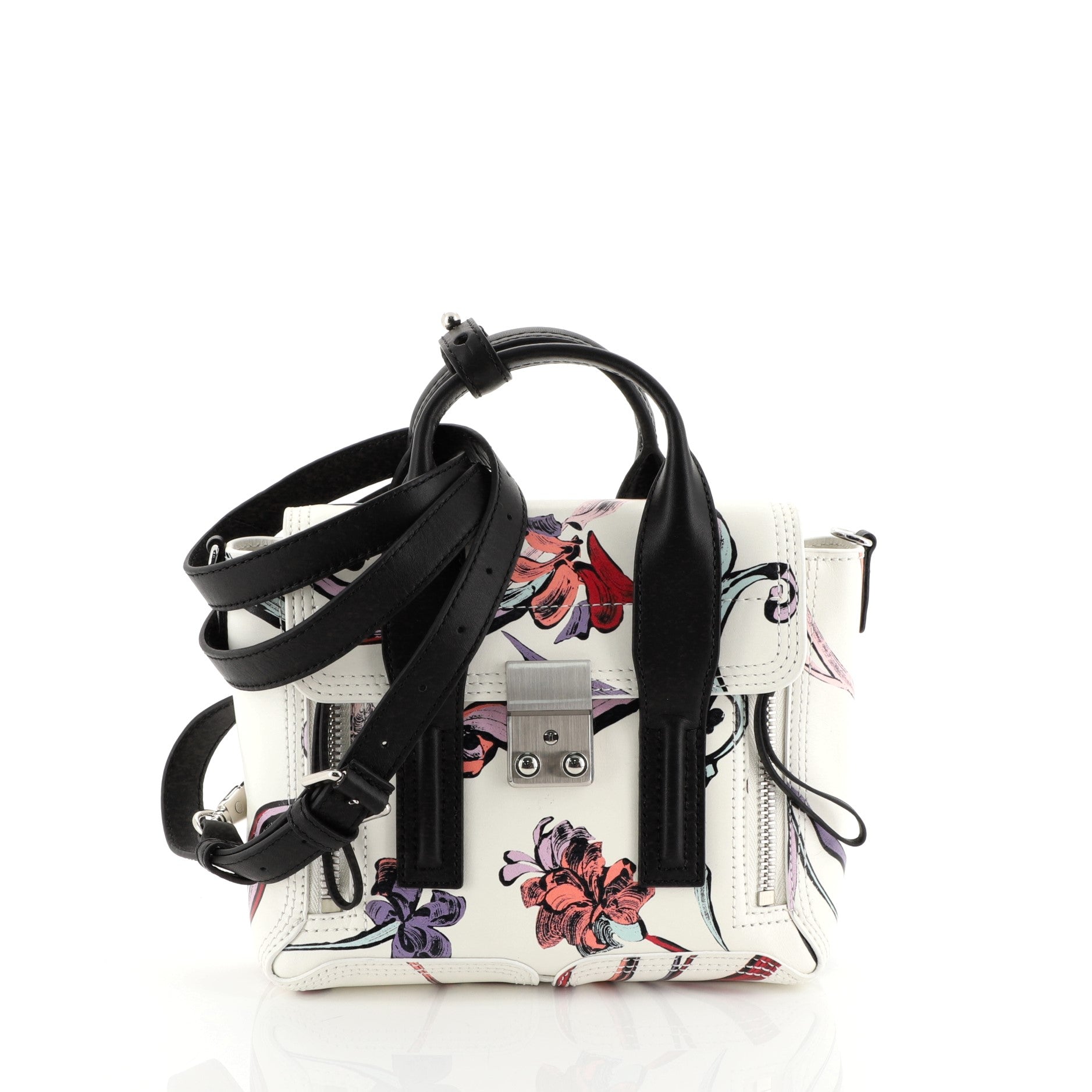 Pashli Satchel Printed Leather Mini