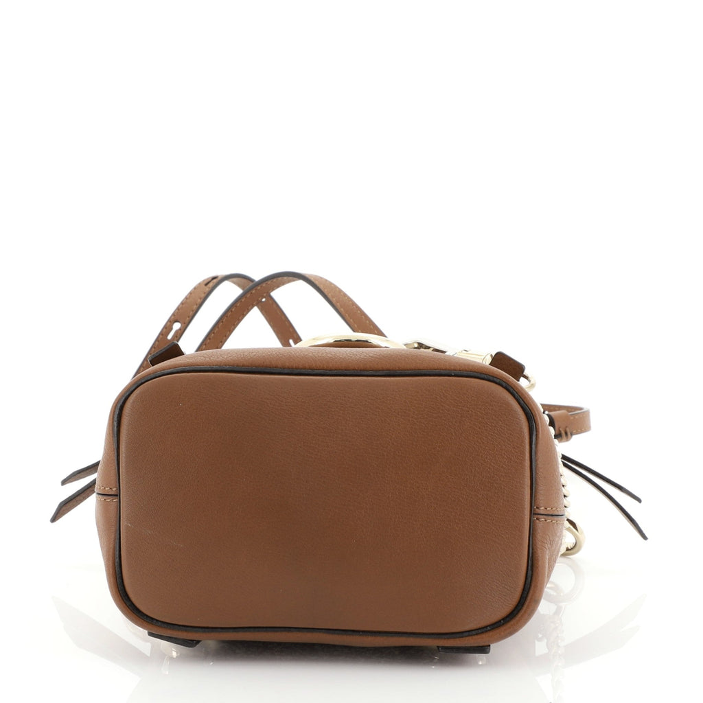 Faye Backpack Leather and Suede Mini