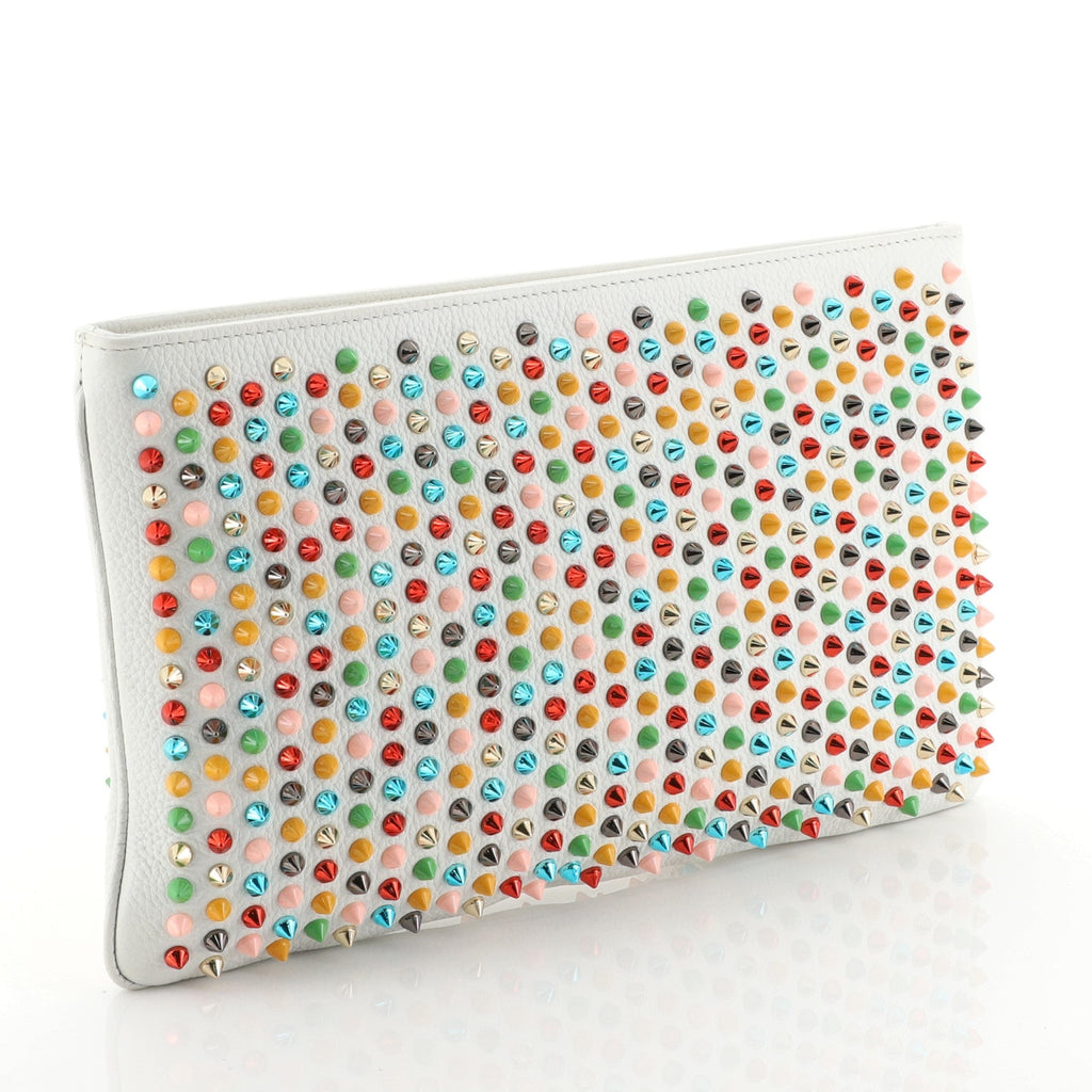 Loubiposh Clutch Spiked Leather