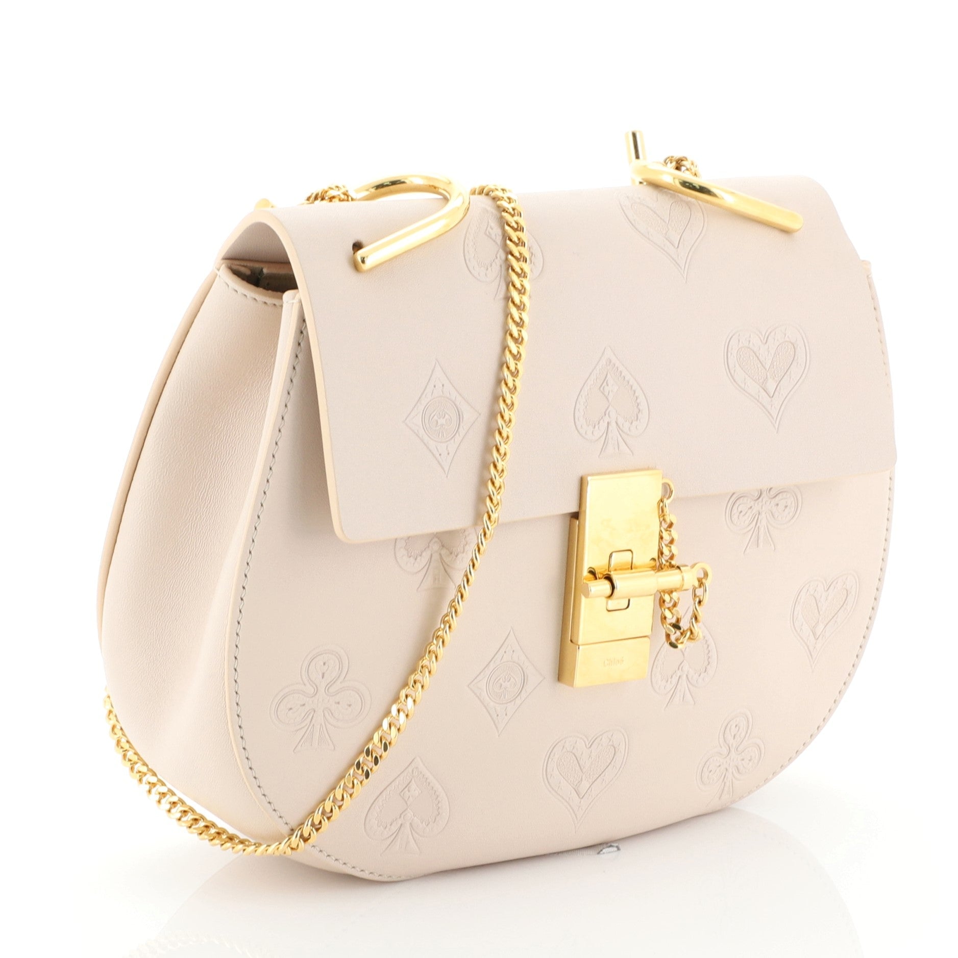 Drew Crossbody Bag Embossed Leather Mini