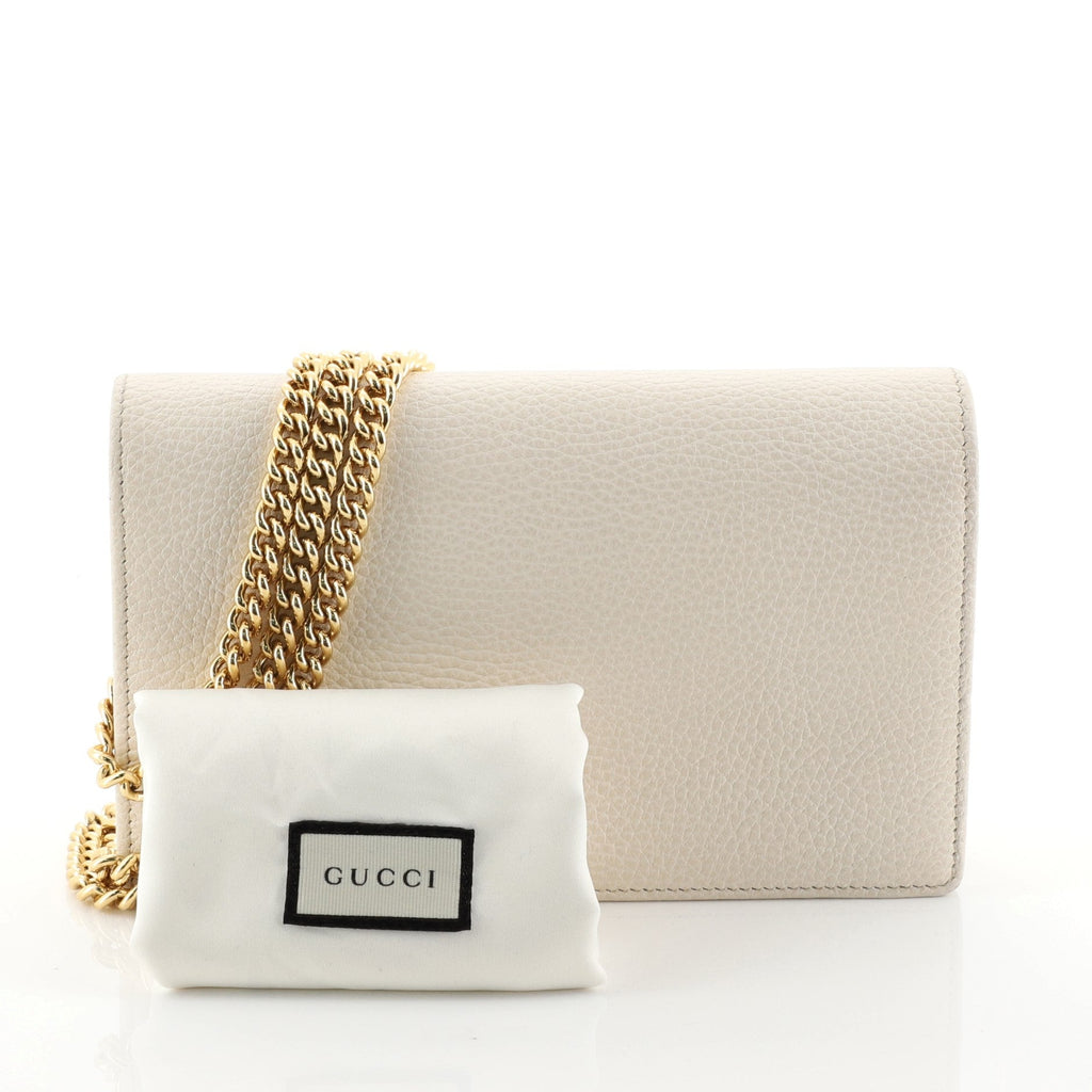 Petite GG Marmont Chain Wallet Leather Mini