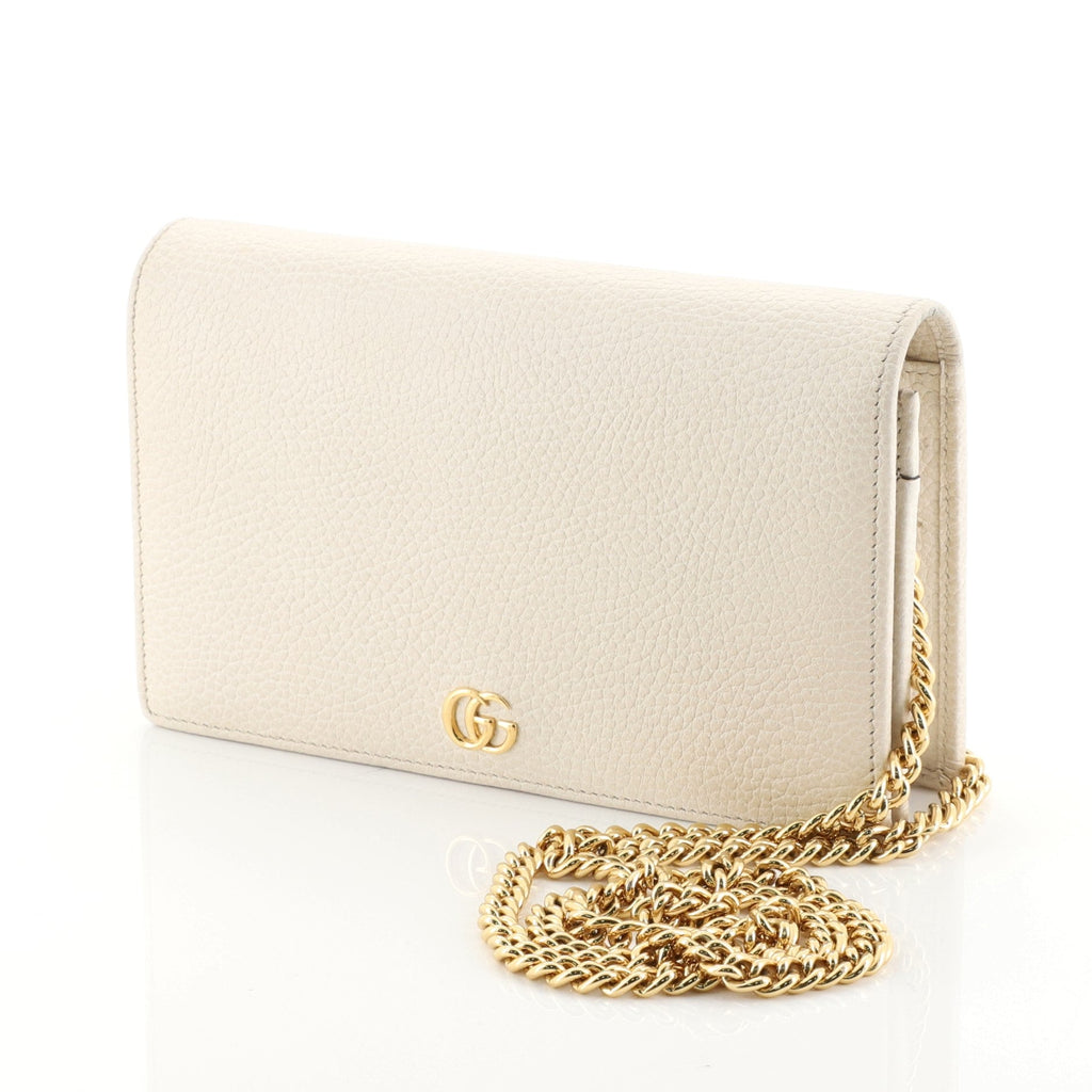 Petite GG Marmont Chain Wallet Leather Mini