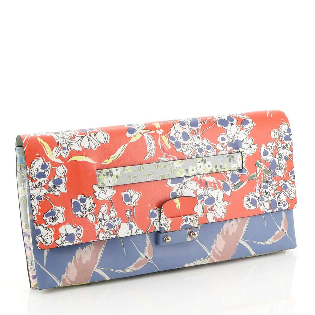 Mime Clutch Printed Leather