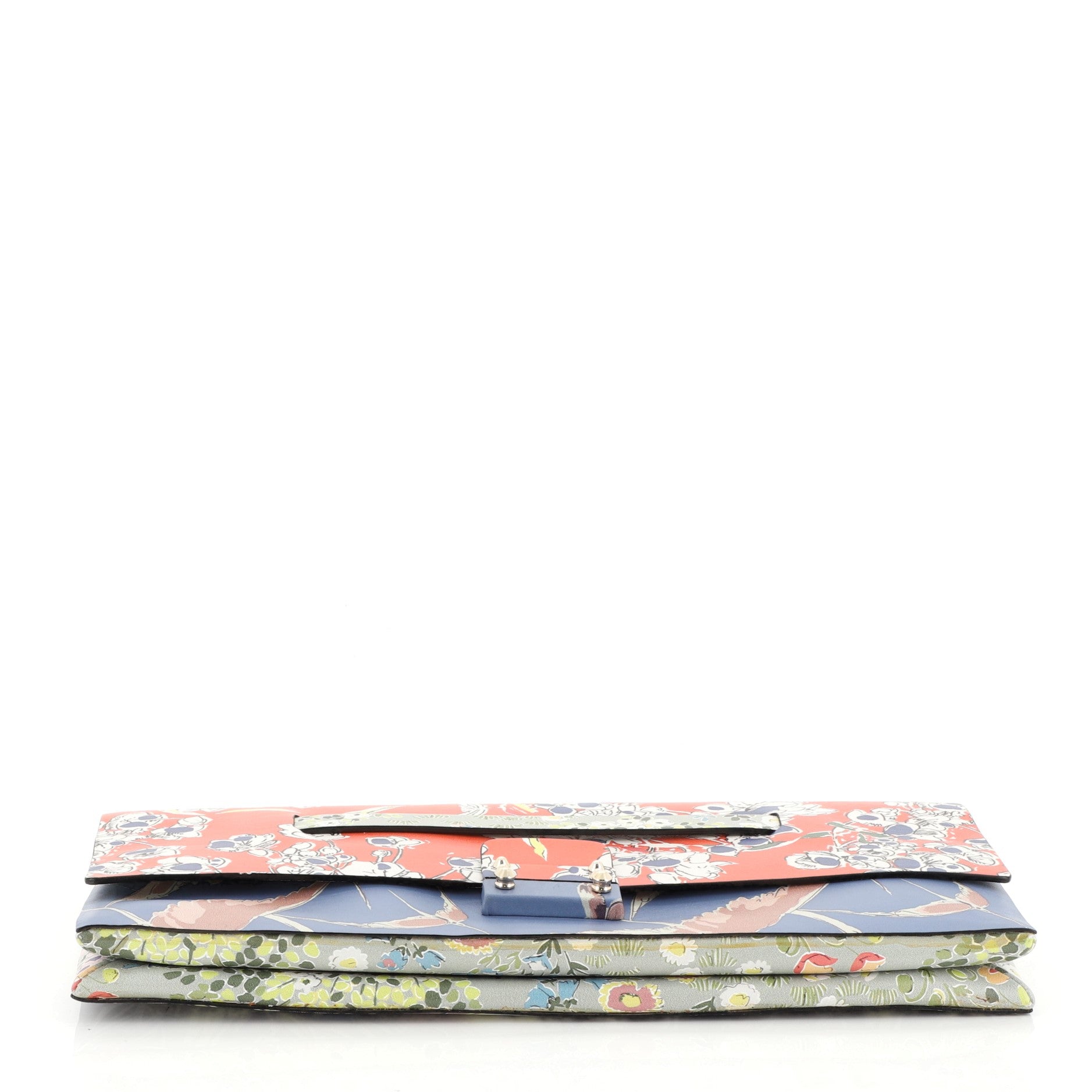 Mime Clutch Printed Leather