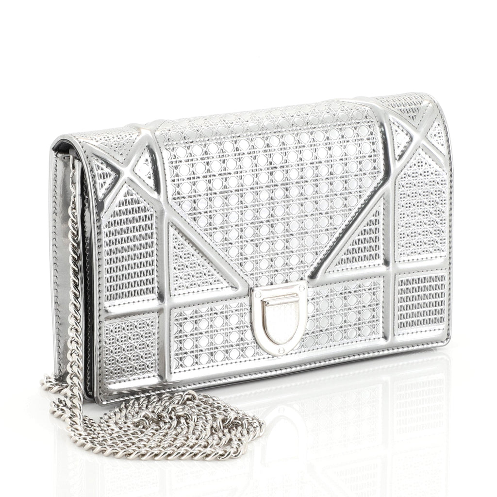 Diorama Flap Bag Cannage Embossed Calfskin Mini