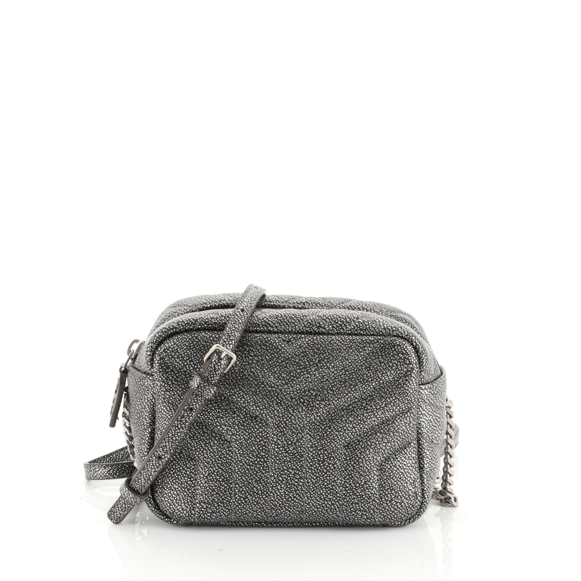 LouLou Bowling Bag Matelasse Chevron Leather Mini