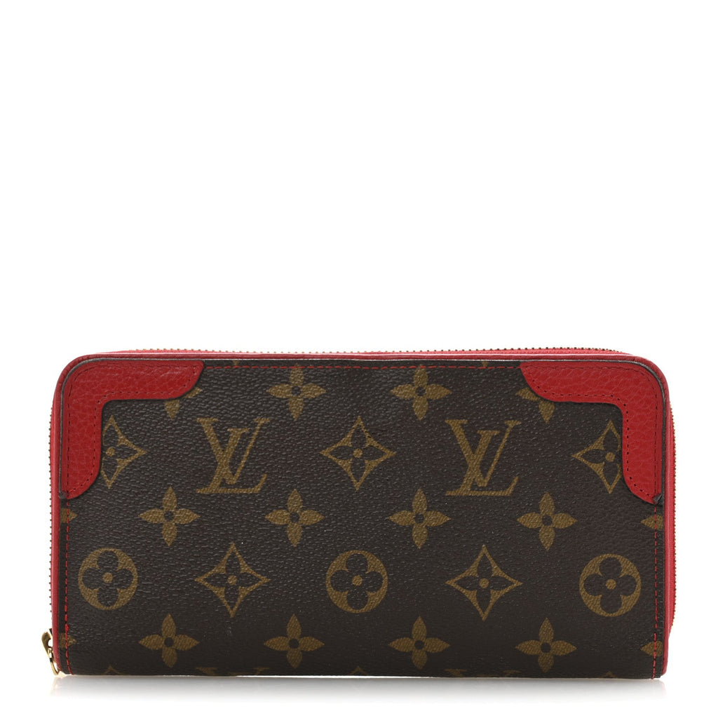 Monogram Retiro Zippy Wallet Cherry