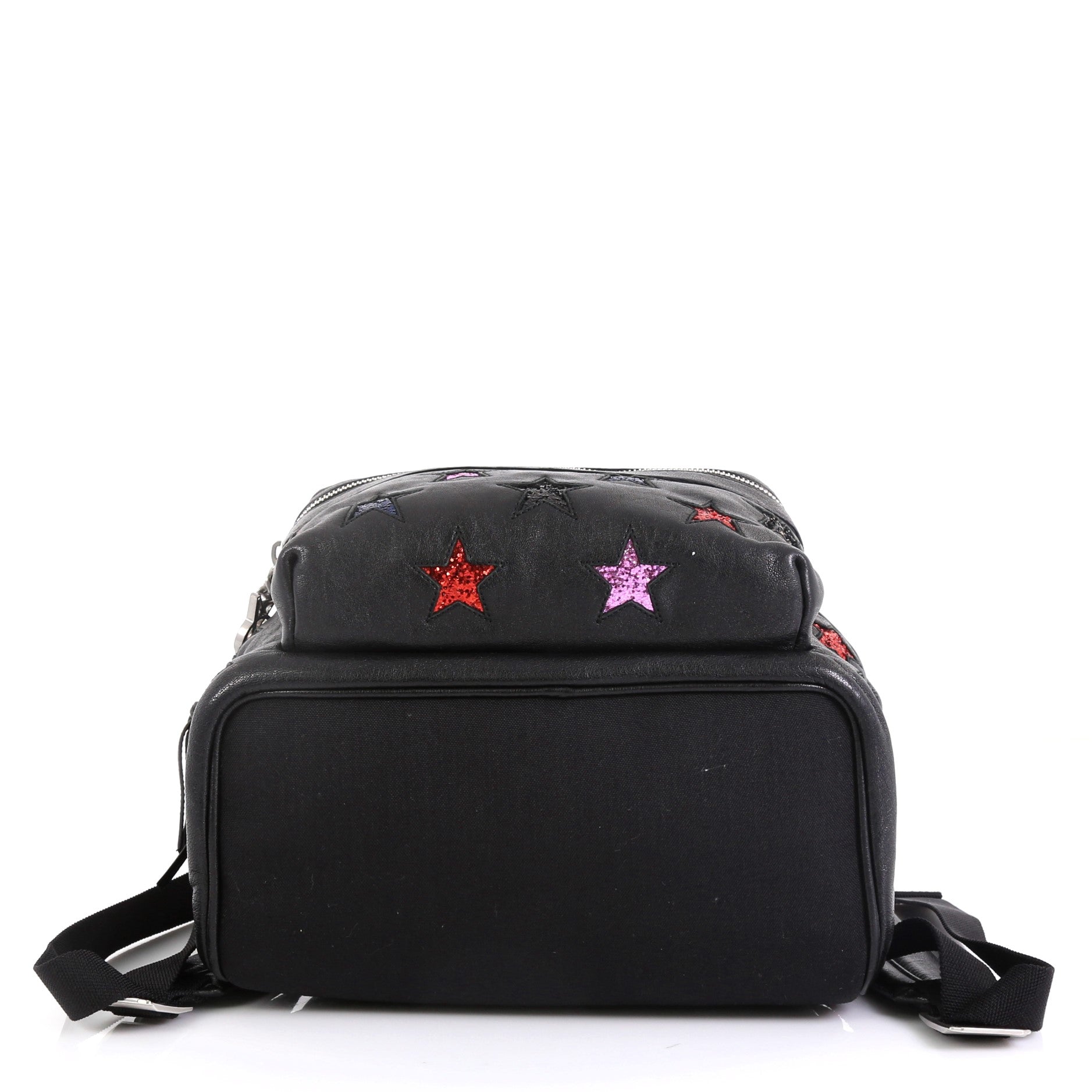 City Backpack Glitter Inlaid Leather Mini