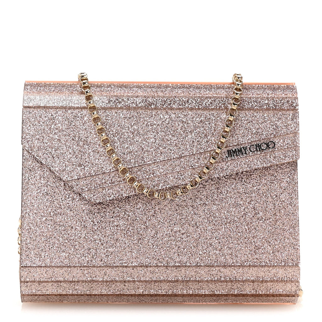 Acrylic Glitter Candy Clutch Ballet Pink