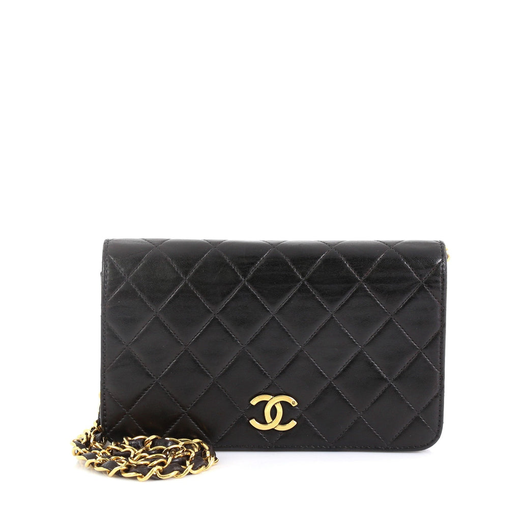 Vintage Full Flap Bag Quilted Lambskin Mini