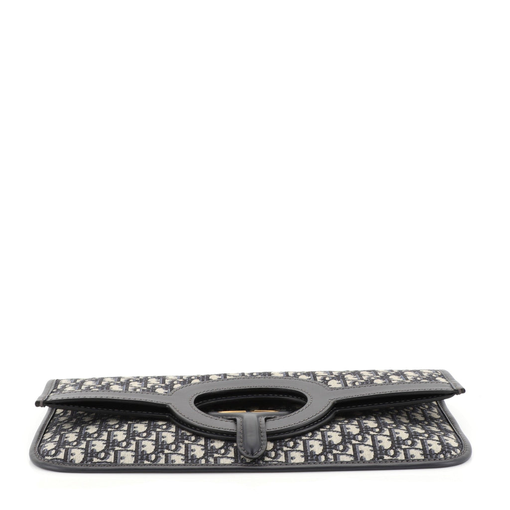 Fold Over Clutch Oblique Canvas