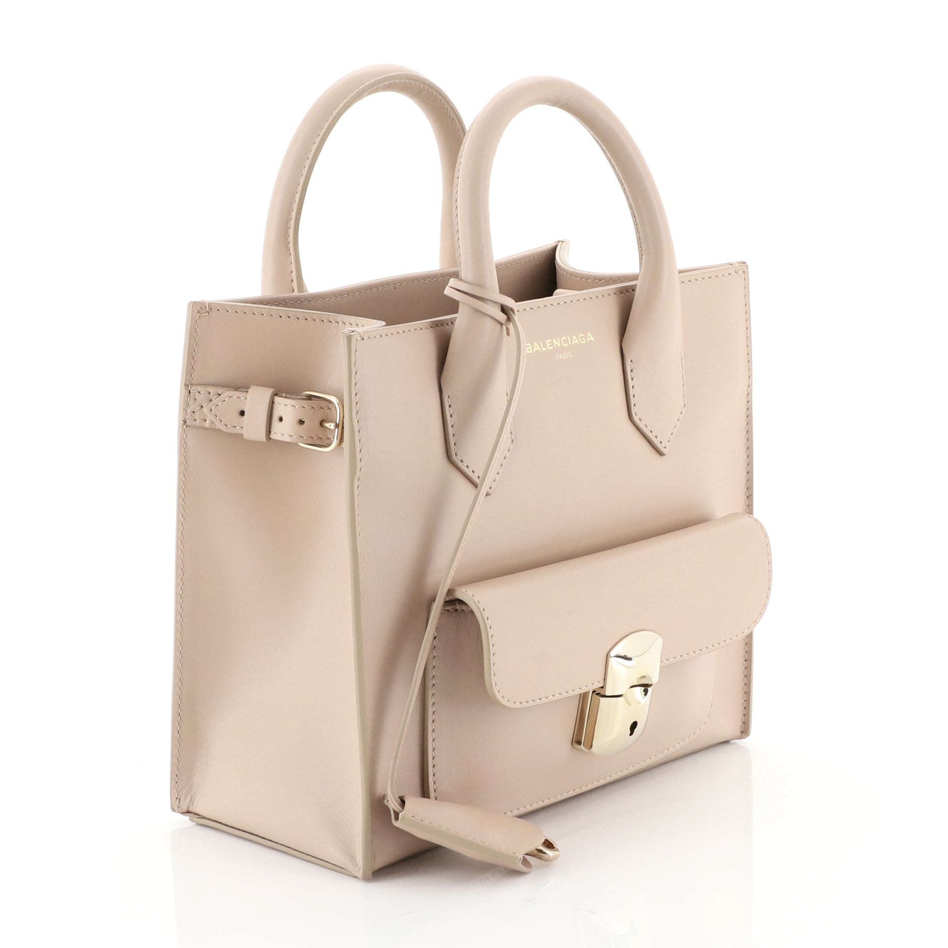 Padlock All Afternoon Tote Leather Mini