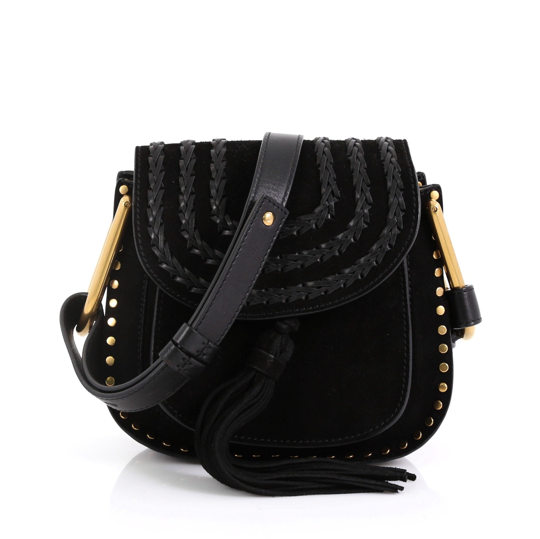 Hudson Handbag Whipstitch Suede Mini