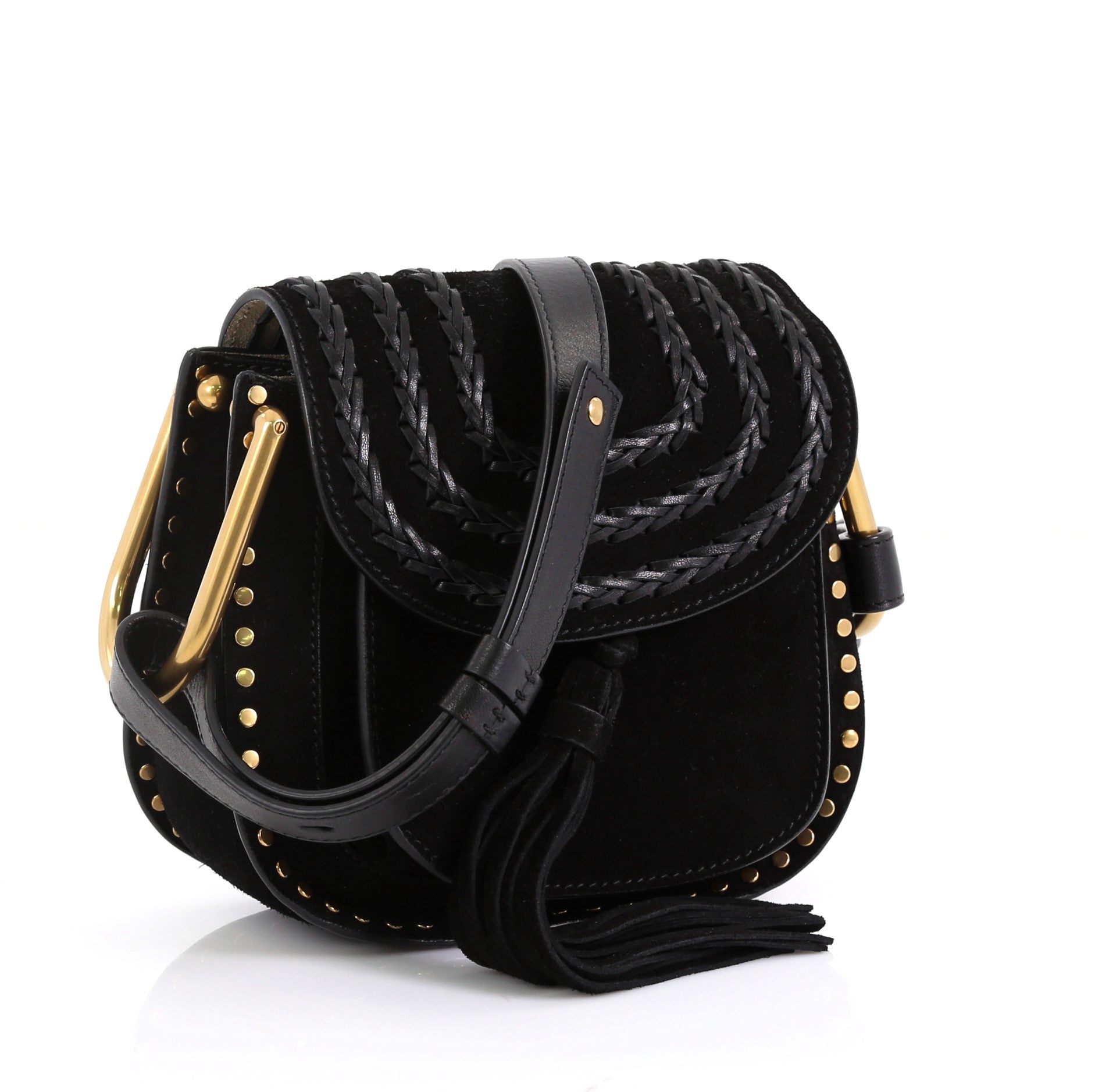 Hudson Handbag Whipstitch Suede Mini