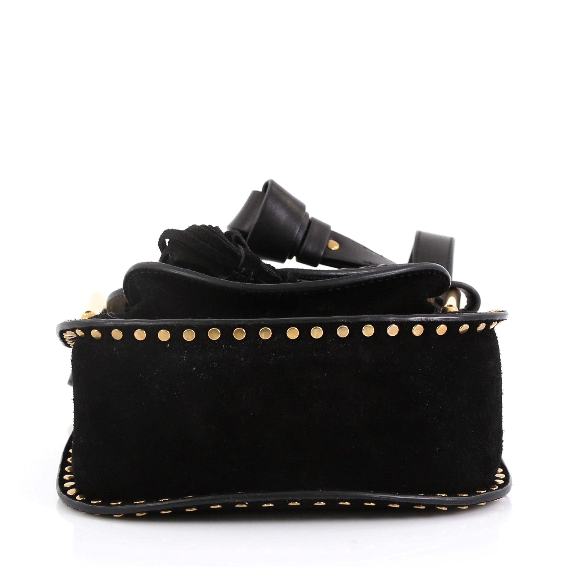 Hudson Handbag Whipstitch Suede Mini