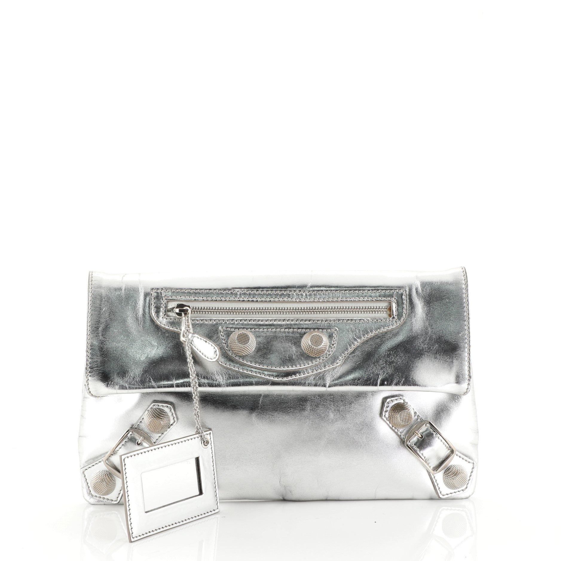 Envelope Clutch Giant Studs Leather