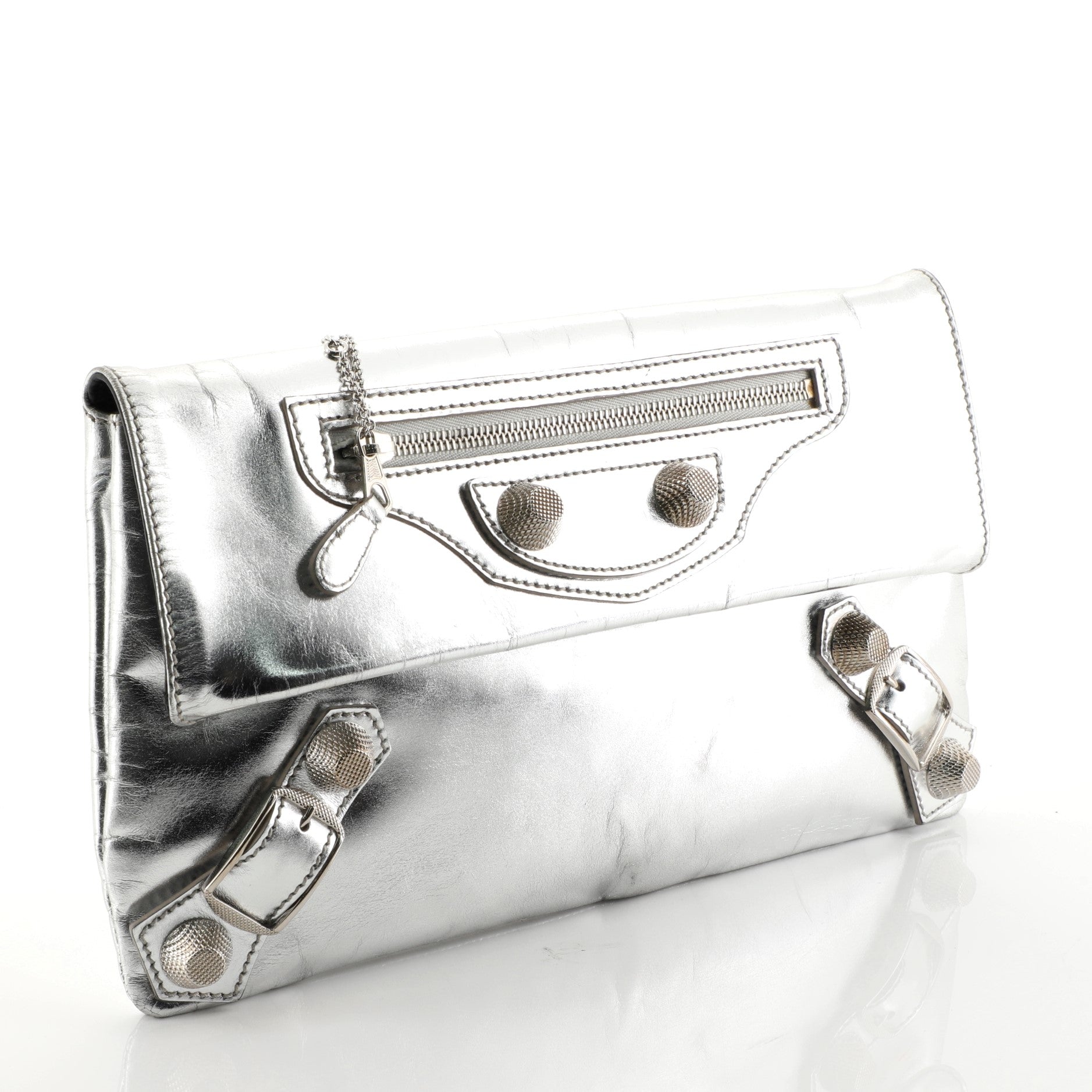 Envelope Clutch Giant Studs Leather
