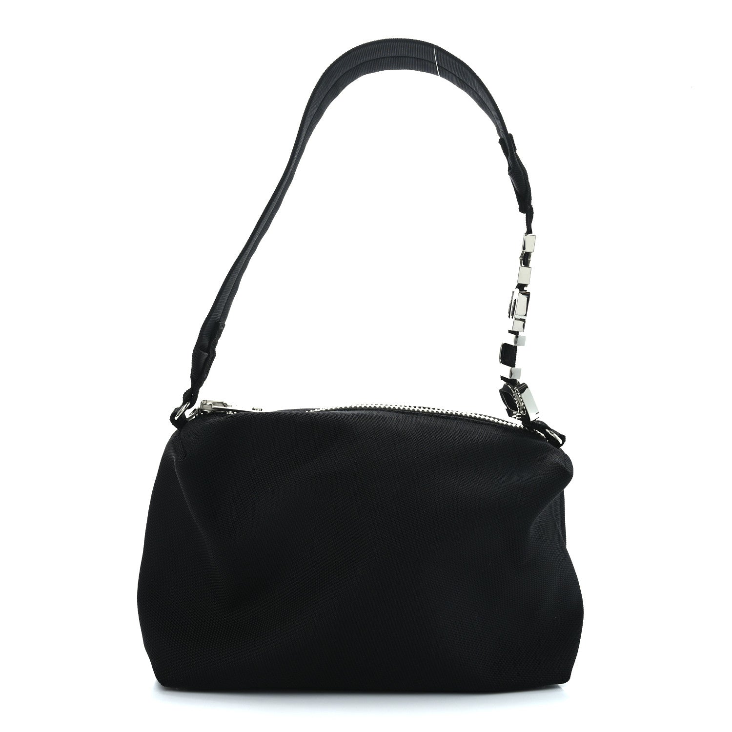 Nylon Canvas Heiress Sport Shoulder Bag Black