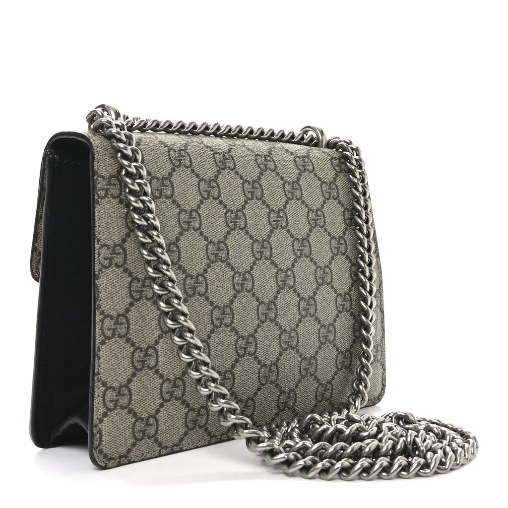 GG Supreme Monogram Mini Dionysus Shoulder Bag Black