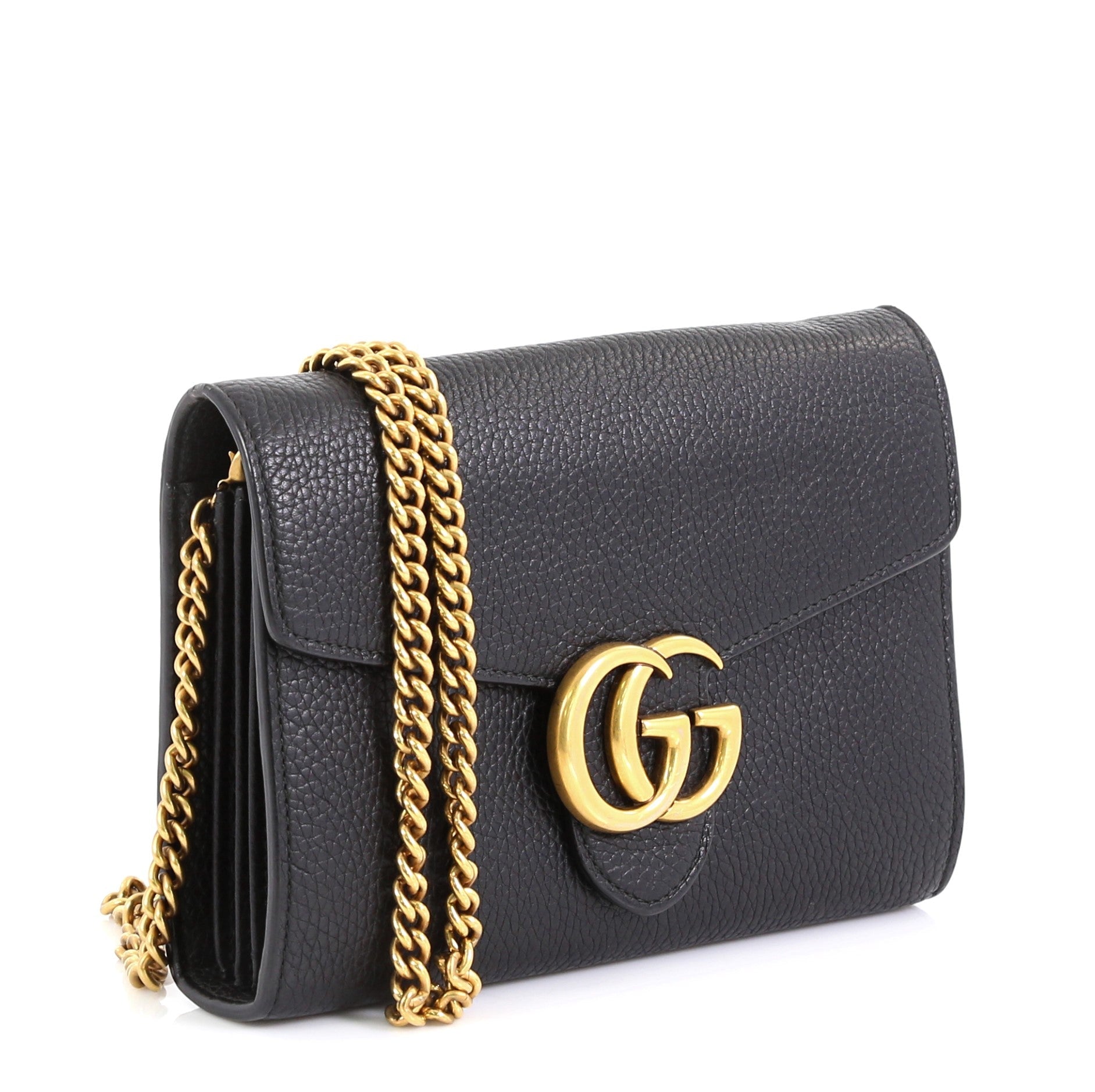 GG Marmont Chain Wallet Leather Mini