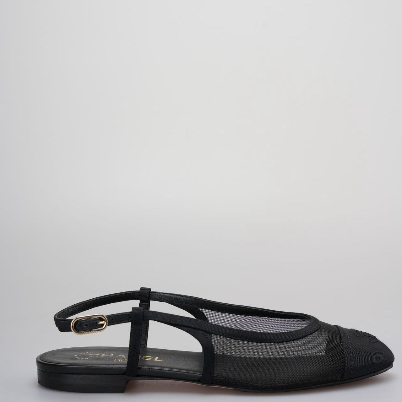 Chanel Slingback Sandals Size 39 in Black