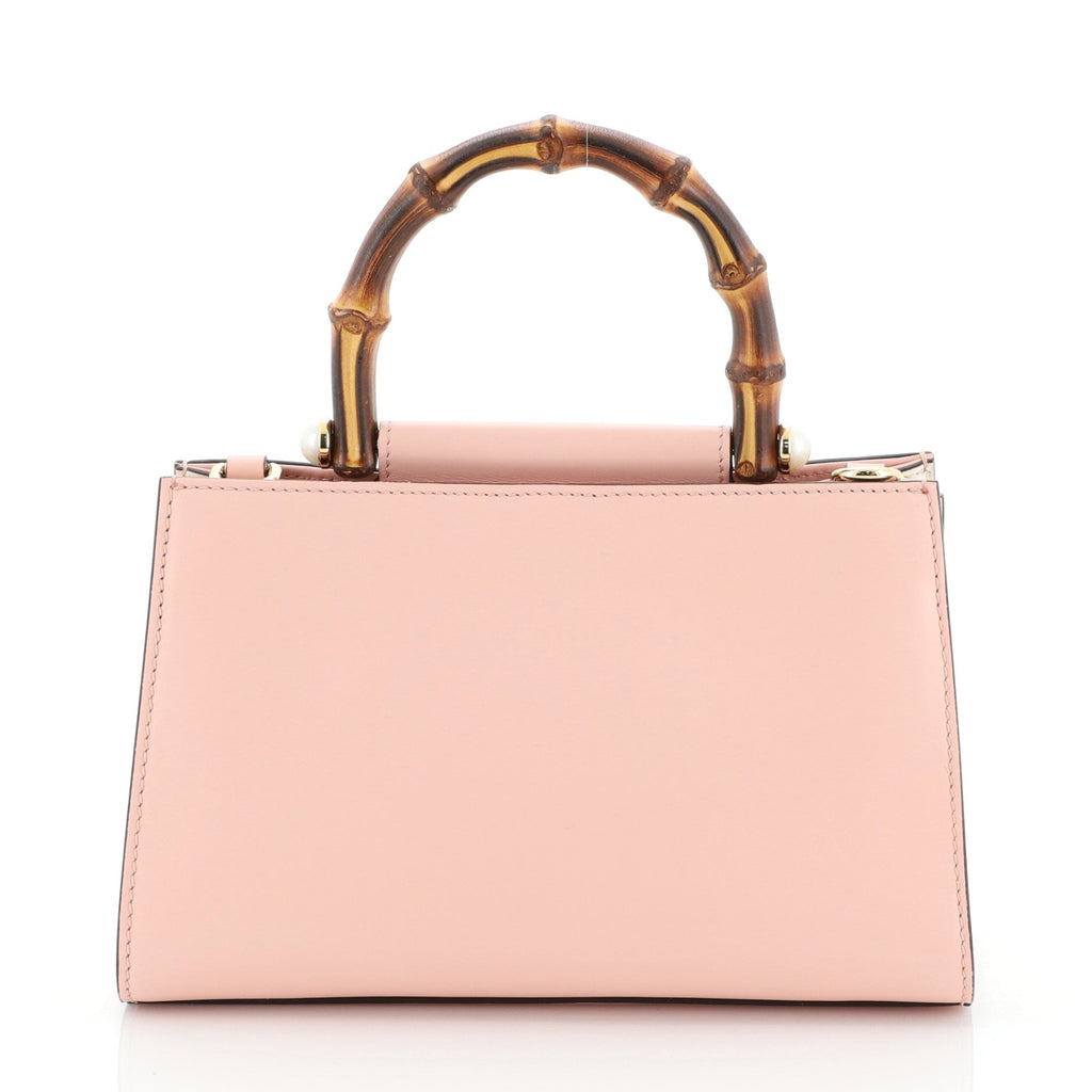 Nymphaea Top Handle Bag Leather Mini