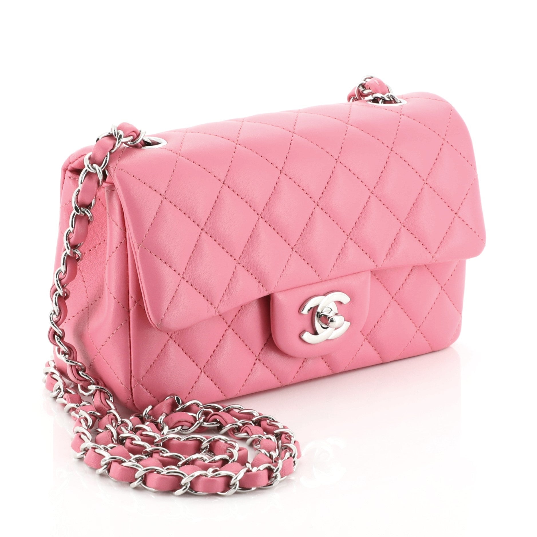 Classic Single Flap Bag Quilted Lambskin Mini