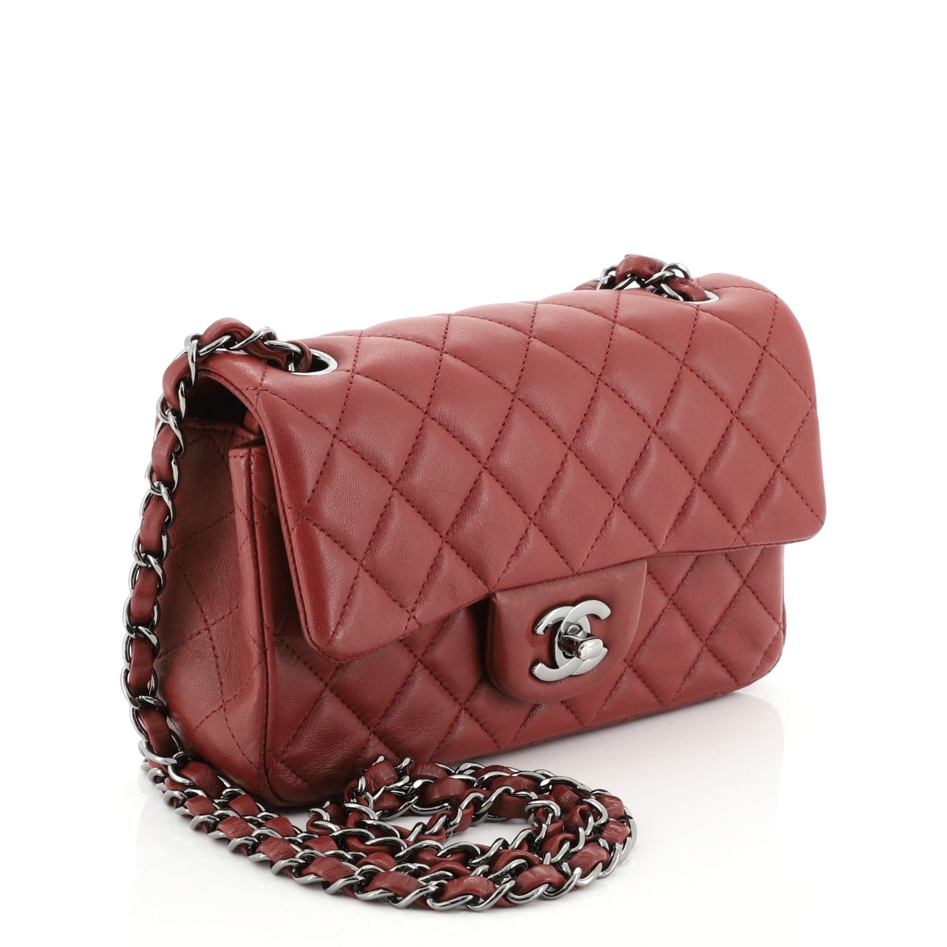 Classic Single Flap Bag Quilted Lambskin Mini