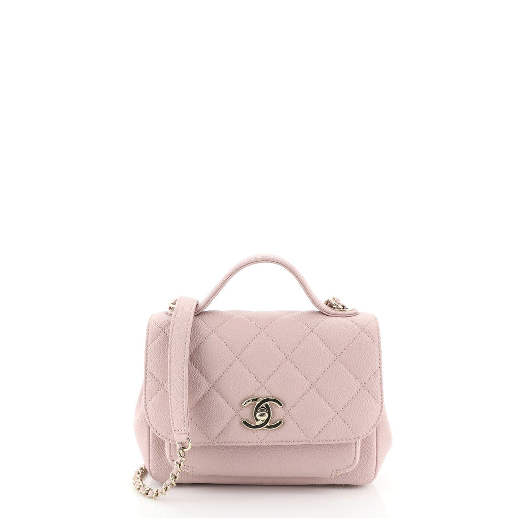 Business Affinity Flap Bag Quilted Caviar Mini