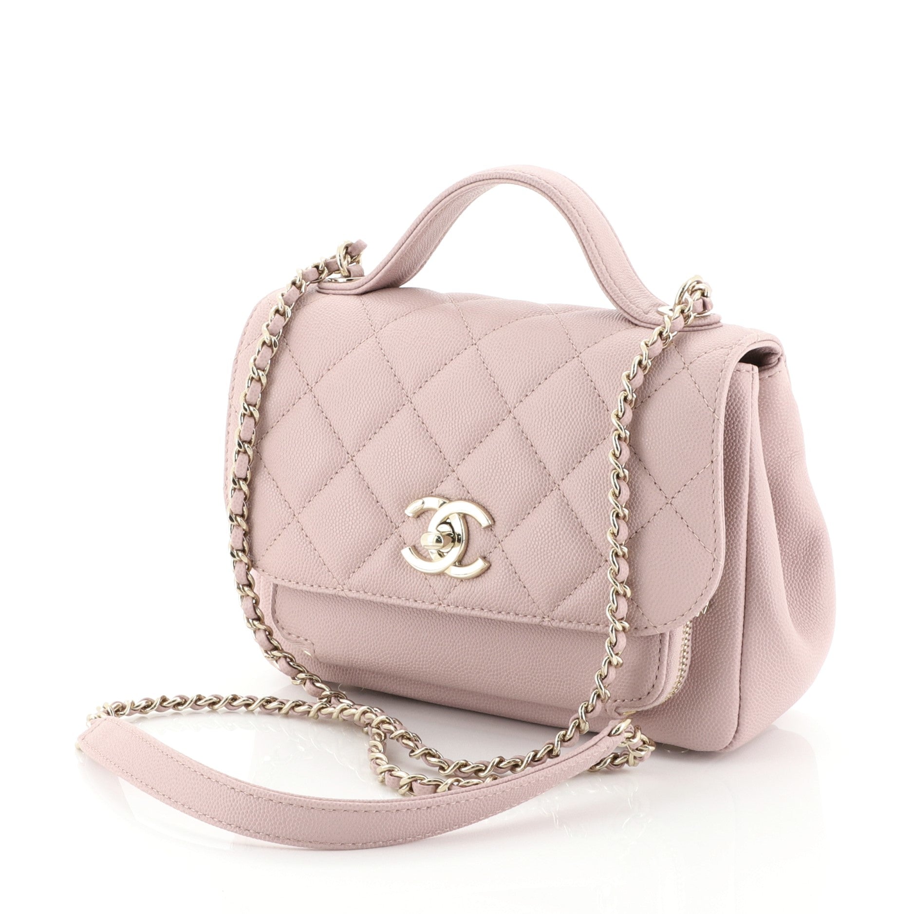 Business Affinity Flap Bag Quilted Caviar Mini