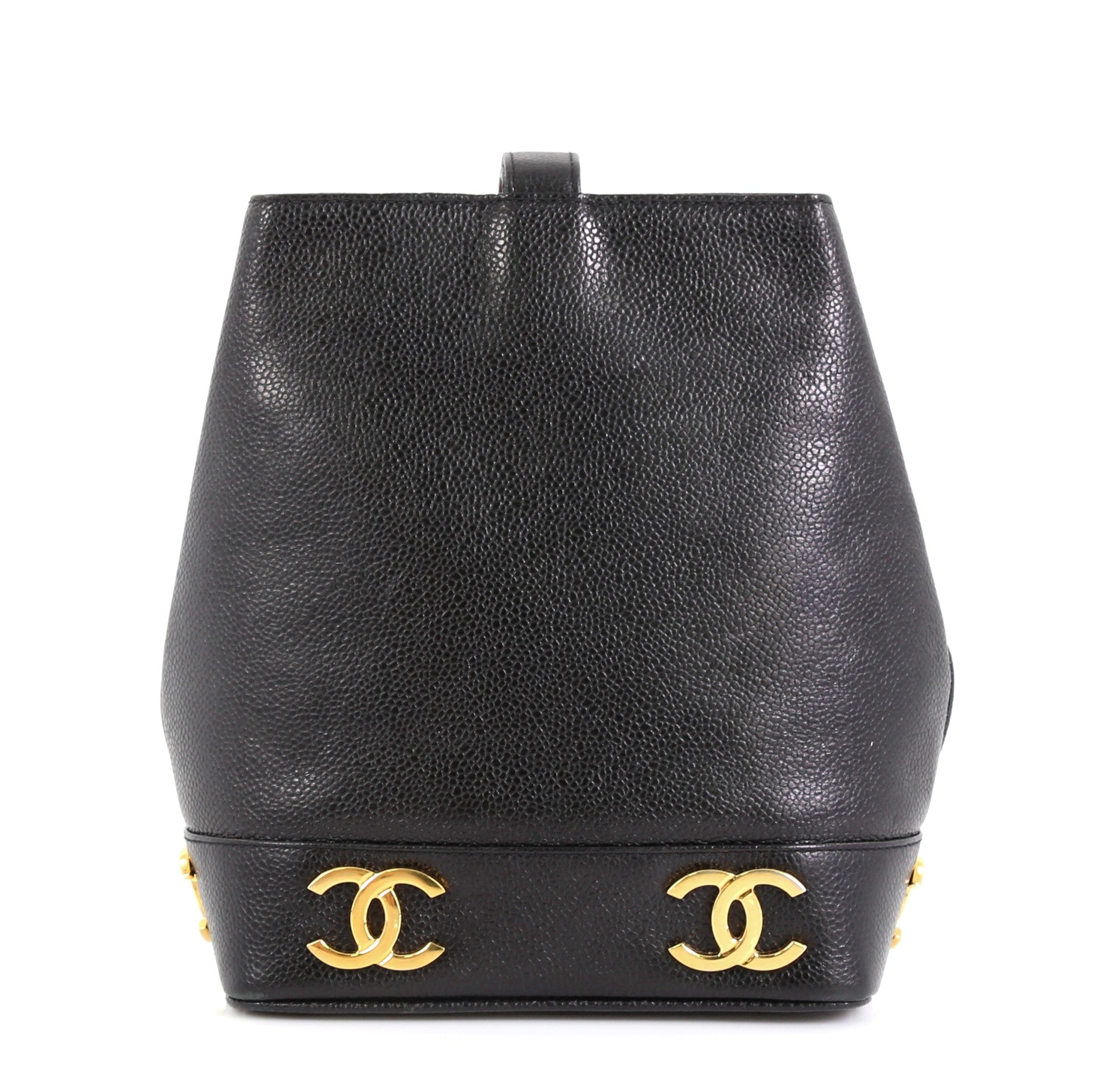 Vintage CC Bucket Shoulder Bag Caviar Mini