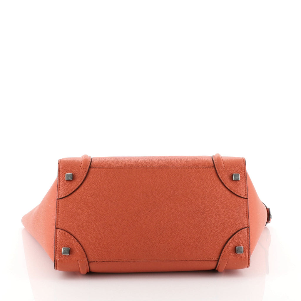 Luggage Handbag Grainy Leather Mini