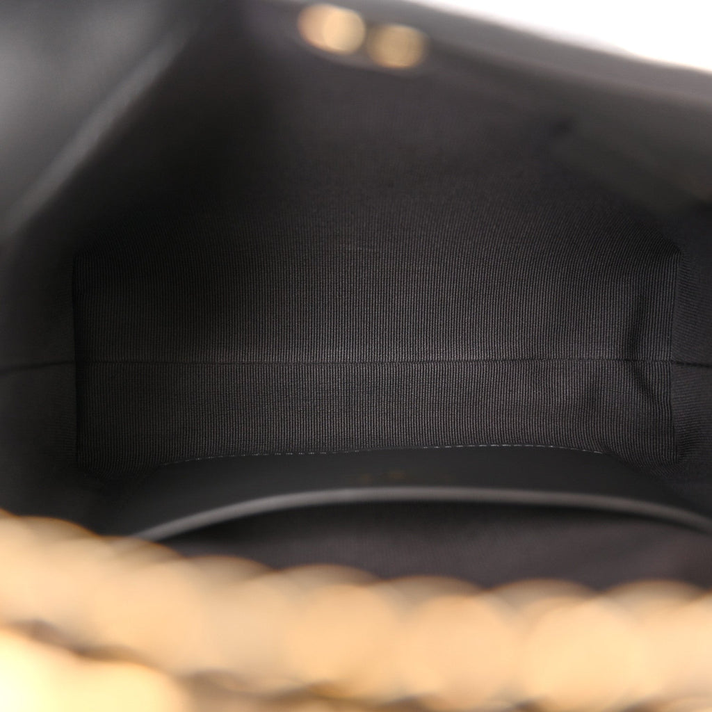 Caviar Quilted Chanel Way Clutch With Chain Grey