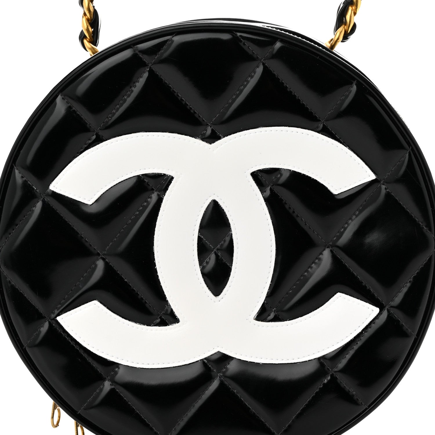 Patent CC Round Vanity Case Black