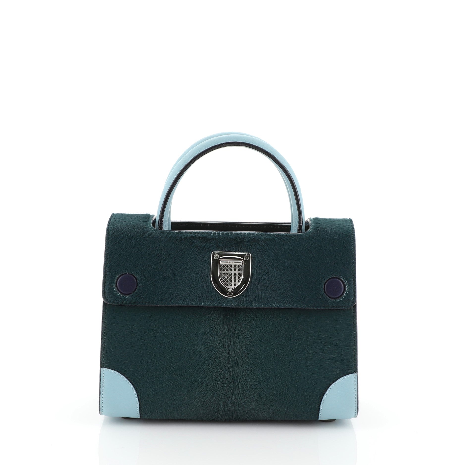 Diorever Handbag Calf Hair with Leather Mini