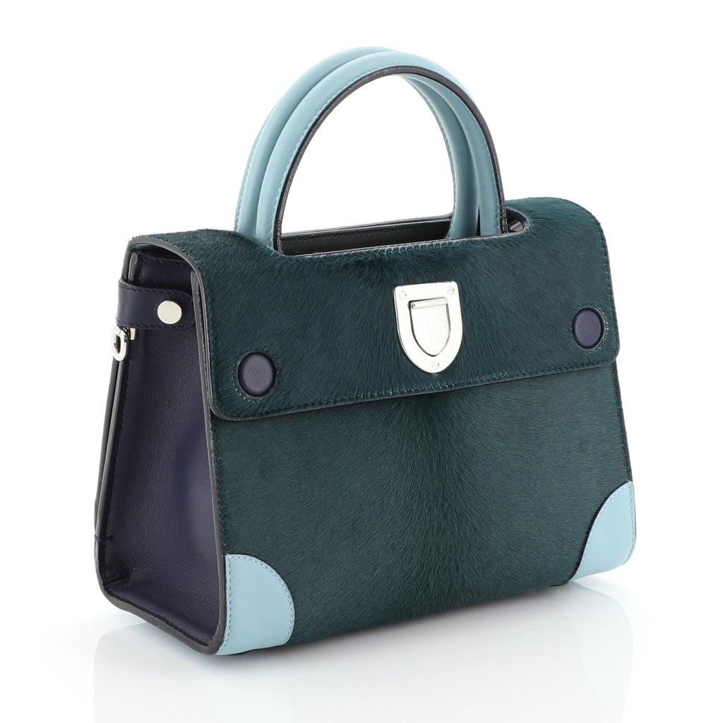 Diorever Handbag Calf Hair with Leather Mini