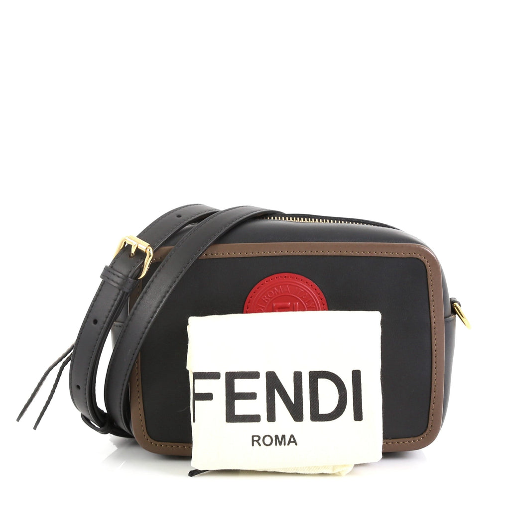 FF Logo Stamp Camera Bag Leather Mini