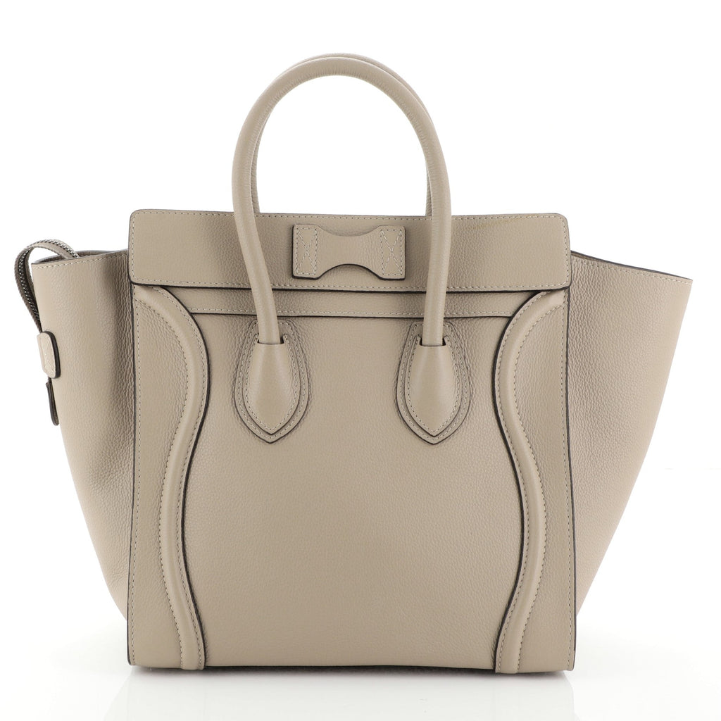 Luggage Handbag Grainy Leather Mini