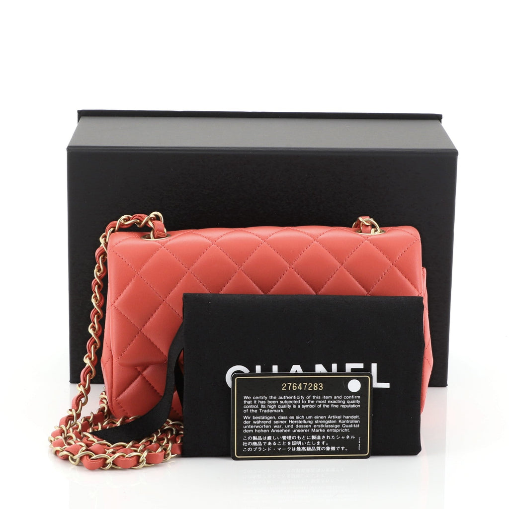 Classic Single Flap Bag Quilted Lambskin Mini