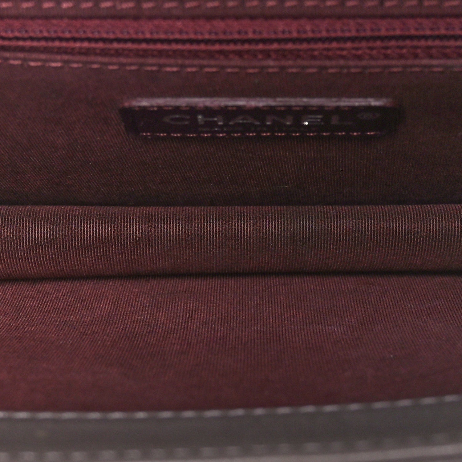 Goatskin Quilted Large CC University Top Handle Flap Grey