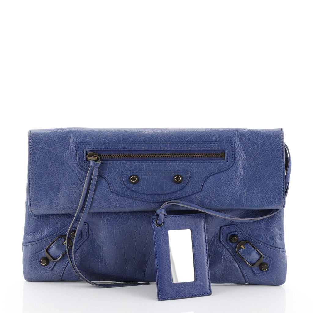 Envelope Clutch Classic Studs Leather