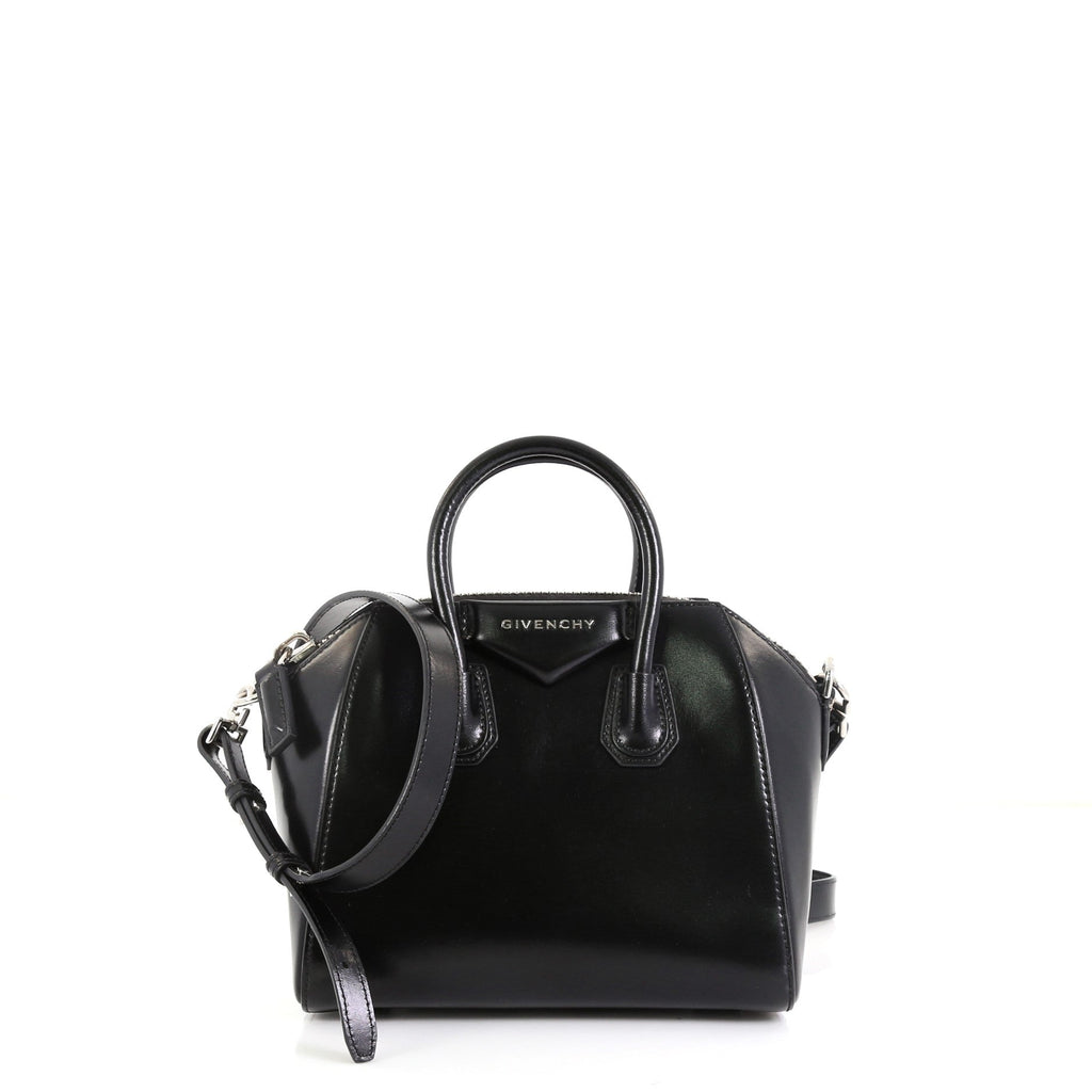 Antigona Bag Glazed Leather Mini