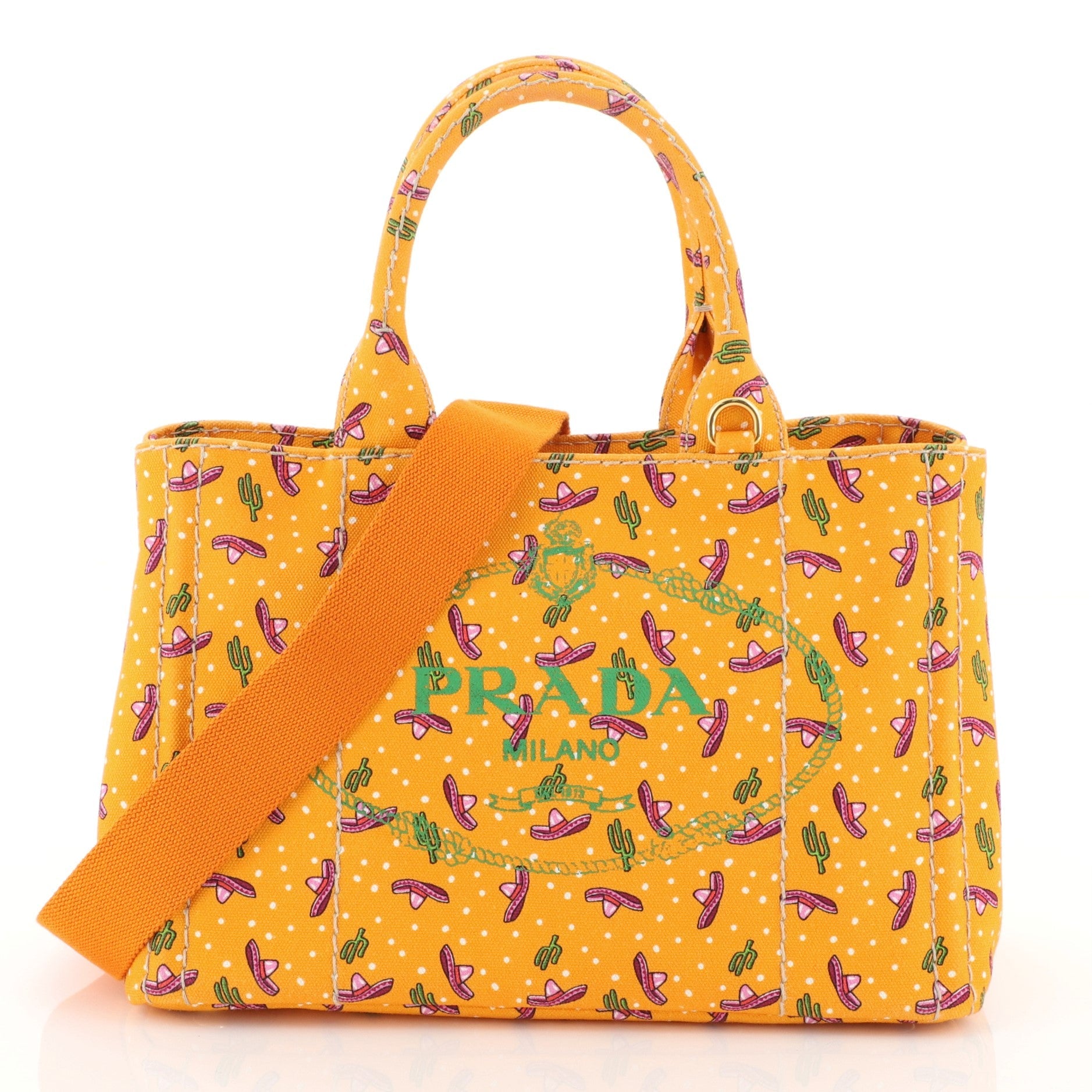 Canapa Convertible Tote Printed Canvas Mini