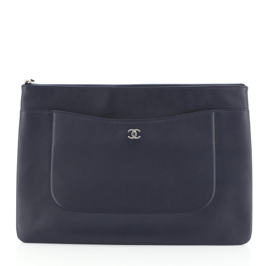 O Case Clutch Quilted Lambskin Large