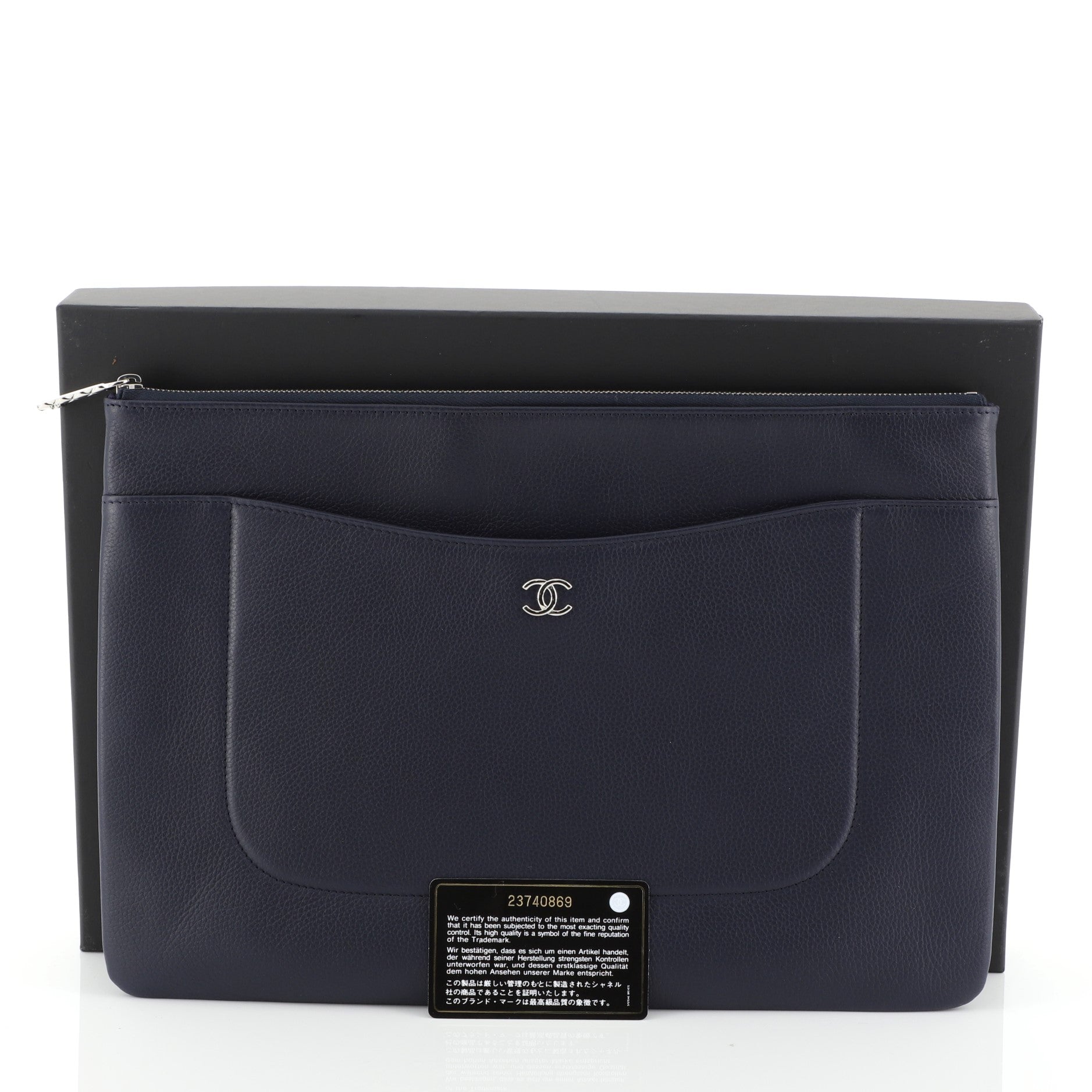 O Case Clutch Quilted Lambskin Large